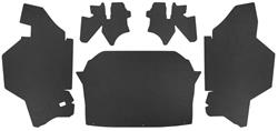 Trunk Side Panels, Double Black Panelboard, 1967-68 Cadillac Convertible, 5pc