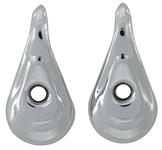 Coat Hooks, Interior, 1957-66 GM Sedan/Hardtop, Chrome, Exc. Convertible