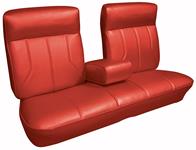 Seat Upholstery, Sierra Grain, 1969 Cadillac, DeVille, Bench w/Armrest