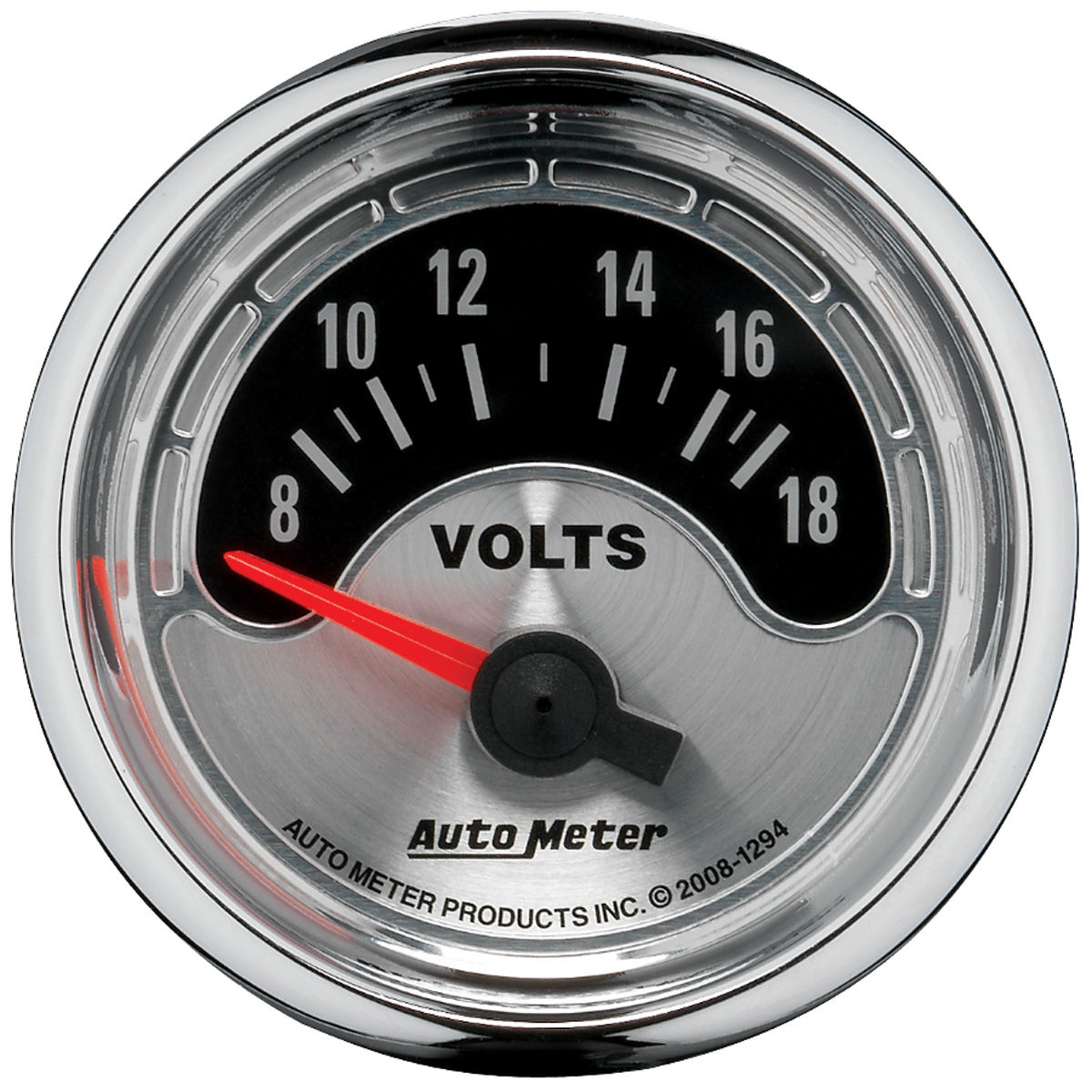 Gauge, Voltmeter, AutoMeter, 2-1/16, Air-Core, 8-18V @