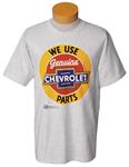 Shirt, We Use Genuine Chevrolet Parts, Ash