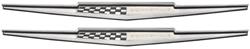 Emblem, Front Fender, 1964-65 Bonneville, Pair