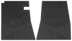 Floor Mats, Rubber, 1966, Chevrolet, El Camino, Block Letter w/Bowtie