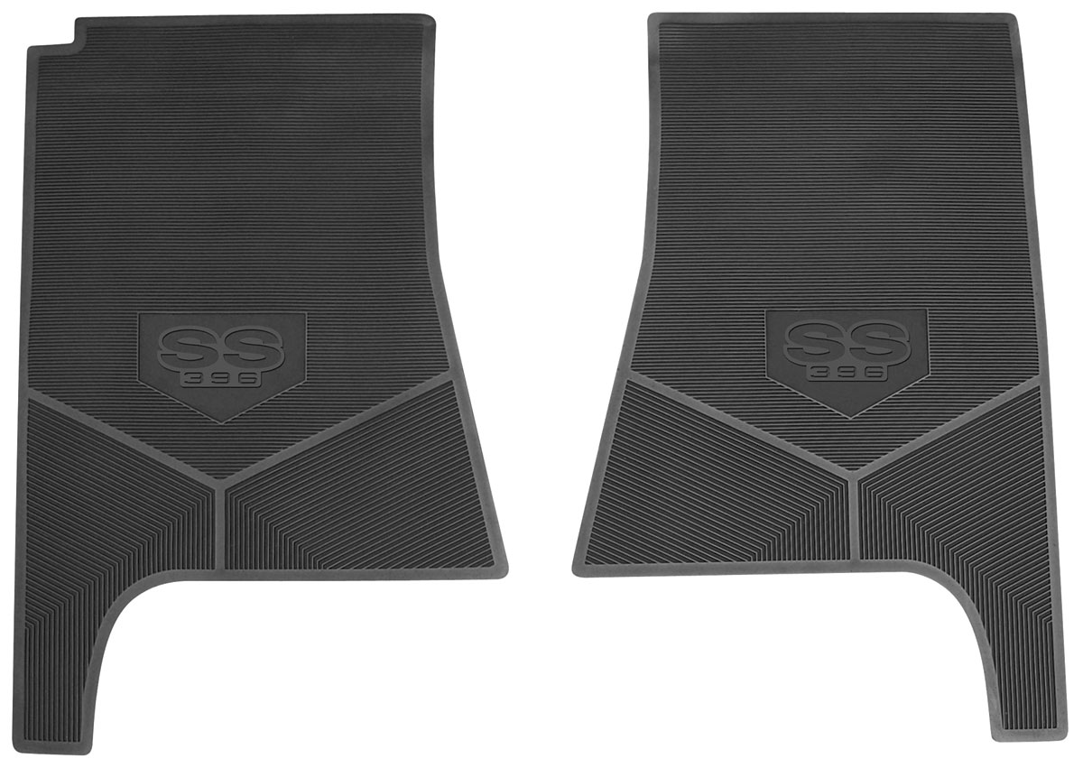 Legendary Auto Interiors Floor Mats, Rubber, 196872, El Camino, SS 396