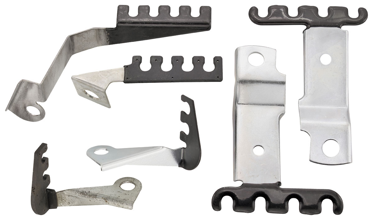 Brackets, Spark Plug Wire, 1970 Pontiac, 6 Piece