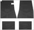 Floor Mats, Rubber, 1964 Malibu SS, Script