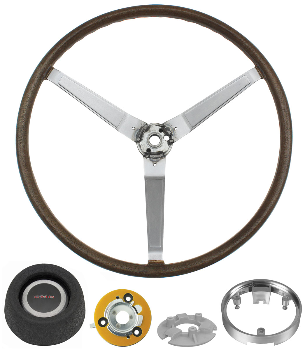 Steering Wheel Kit, Simulated Wood, 196970 GTO/Pontiac