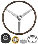 Steering Wheel Kit, Simulated Wood, 1969-70 GTO & Pontiac