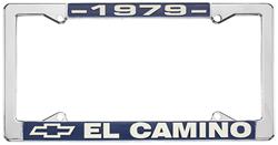 License Plate Frame, 1979 El Camino