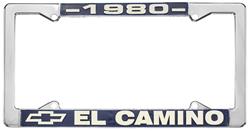 License Plate Frame, 1980 El Camino