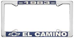 License Plate Frame, 1983 El Camino