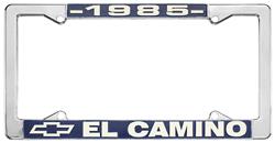 License Plate Frame, 1985 El Camino