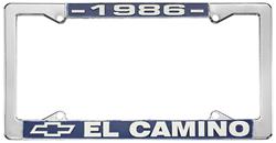 License Plate Frame, 1986 El Camino
