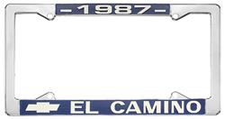 License Plate Frame, 1987 El Camino