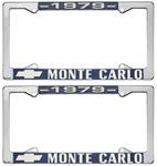 License Plate Frame, 1979 Monte Carlo