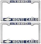 License Plate Frame, 1980 Monte Carlo