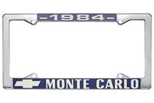 License Plate Frame, 1984 Monte Carlo