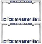 License Plate Frame, 1984 Monte Carlo