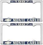 License Plate Frame, 1987 Monte Carlo