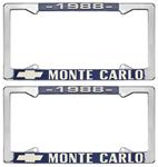 License Plate Frame, 1988 Monte Carlo