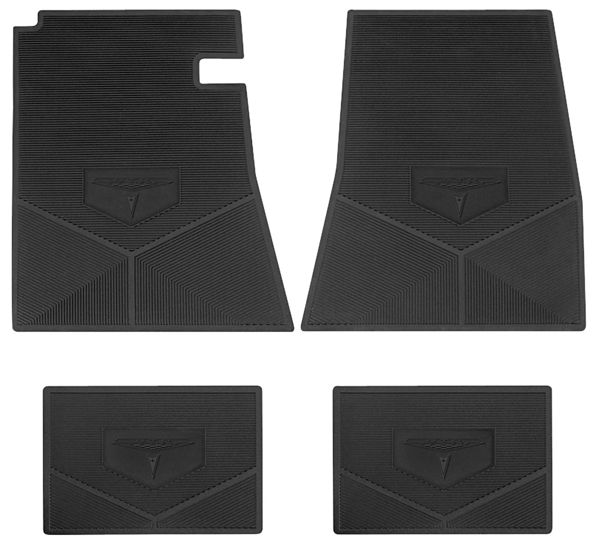 Legendary Auto Interiors Floor Mats, Rubber, 196465 Pontiac, GTO 6.5