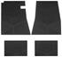 Floor Mats, Rubber, 1966 Pontiac, Tempest Custom w/Arrowhead Emblem
