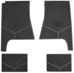 Floor Mats, Rubber, 1968-72 Pontiac, GTO w/Arrowhead Emblem