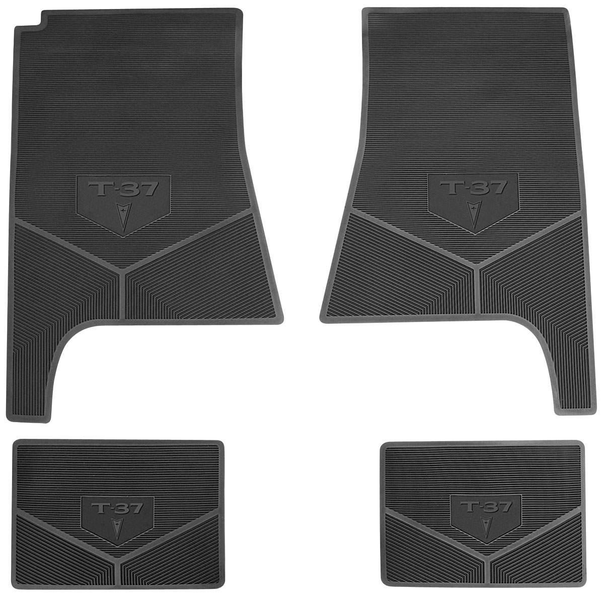 Legendary Auto Interiors Floor Mats, Rubber, 197071 Pontiac, T37