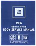 Body Service Manual, Fisher Body, 1986 GM