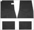 Floor Mats, Rubber, 1965 Buick, GS w/Tri-Shield Emblem