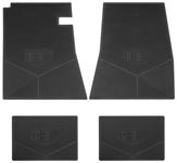 Floor Mats, Rubber, 1966 Buick, GS w/Tri-Shield Emblem