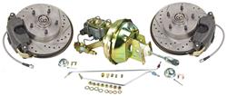 Disc Brake Set, 1964-66 A-Body, Stock Spindle, Std. Booster, 11" Rotors, Deluxe