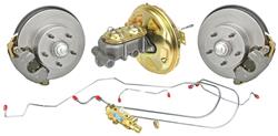 Disc Brake Set, Front, 1968-72 A-Body, Stock Spindle, 11" Rotors, Std. Booster