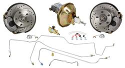 Disc Brake Set, Front, 68-72 A-Body, Stock Spindle, Std. Boost, 11" Rotors, Dlx