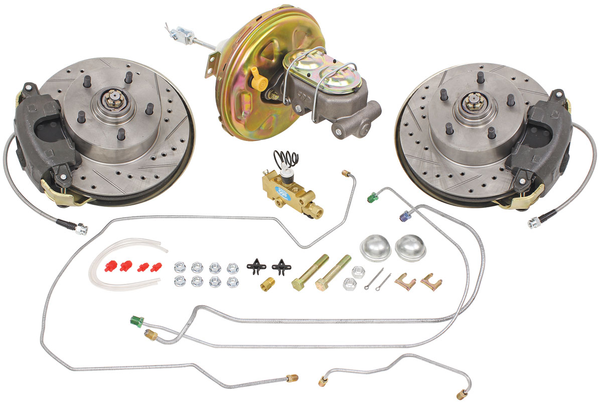 CPP Disc Brake Kit, Front, 67 ABody, Stock Spindle, OE Booster, 11