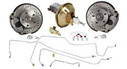 Disc Brake Kit, Front, 68-72 A-Body, Stock Spindle, OE Boost, 11" Rotors, Deluxe