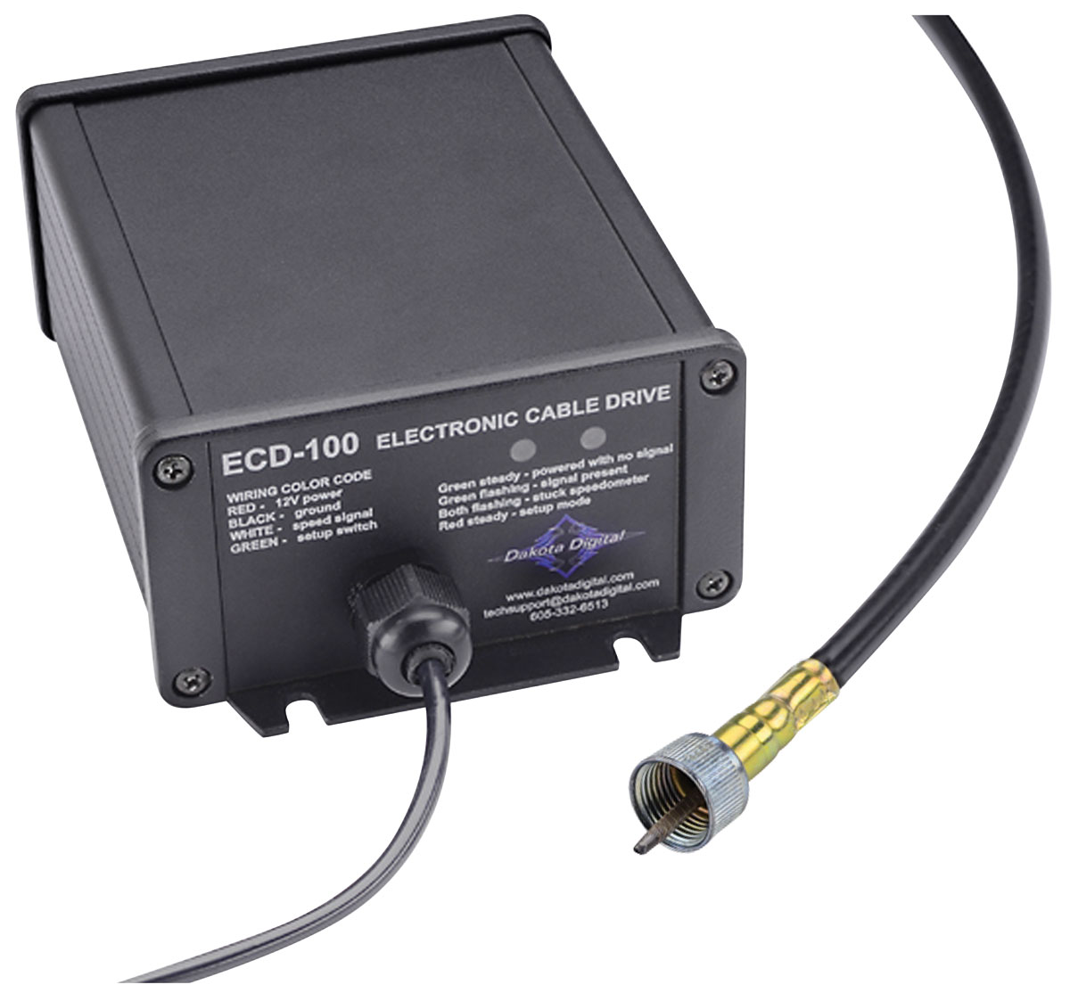 Speedometer Drive, Electronic, GM Cars, Dakota Digital, Thread On