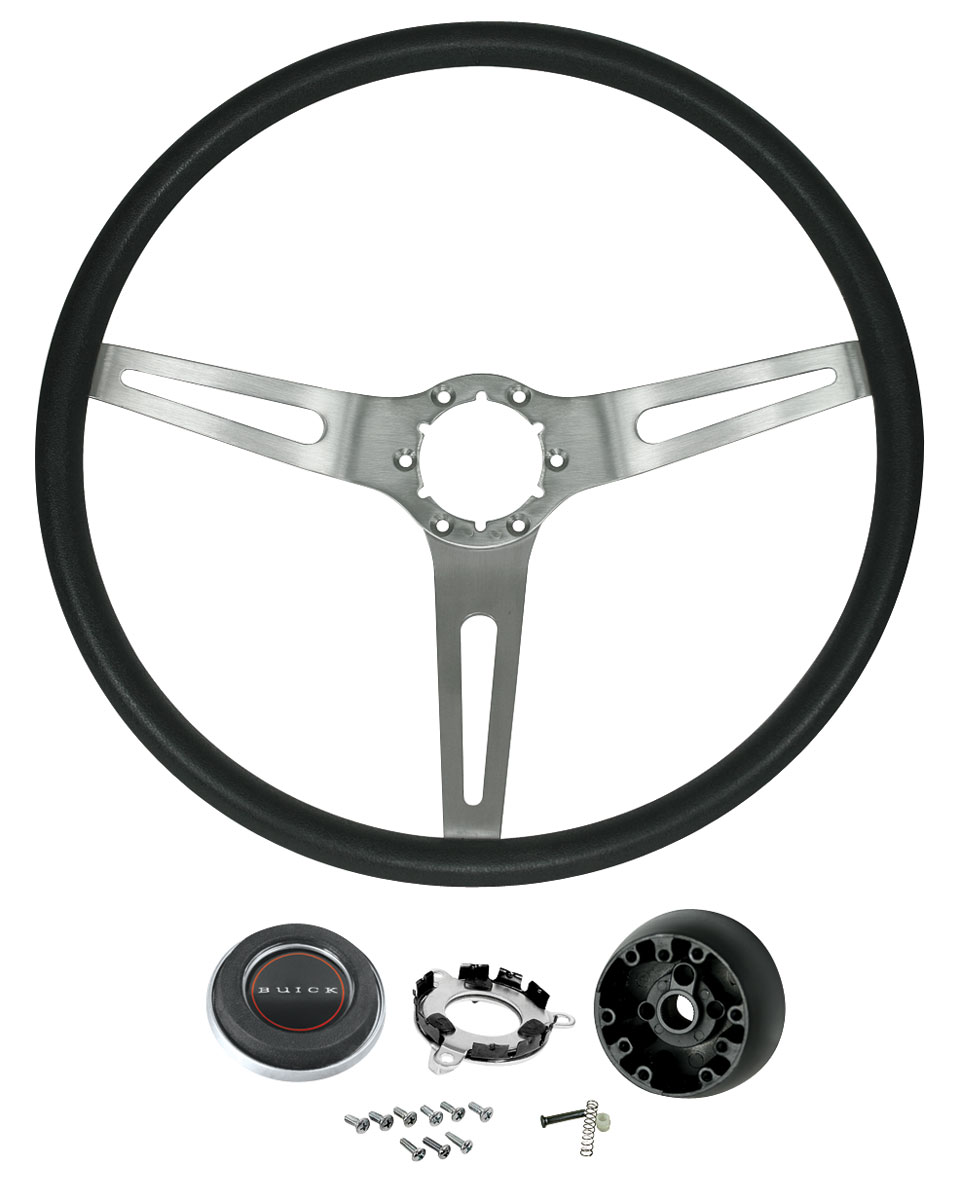 Steering Wheel Kit, 3Spoke, 196970 Skylark/Riviera, Brushed Spokes