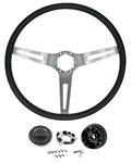 Steering Wheel Kit, 3-Spoke, 1969-70 Skylark/Riviera, Brushed Spokes