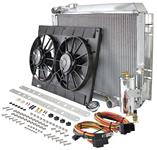 Radiator Module, Aluminum, Be Cool, 1966-67 A-body, AT, 26" x 21", LH Upr/RH Lwr