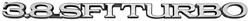 Emblem, Hood, 1984-87 Regal Turbo, 3.8 Sequential Fuel Injection Turbo