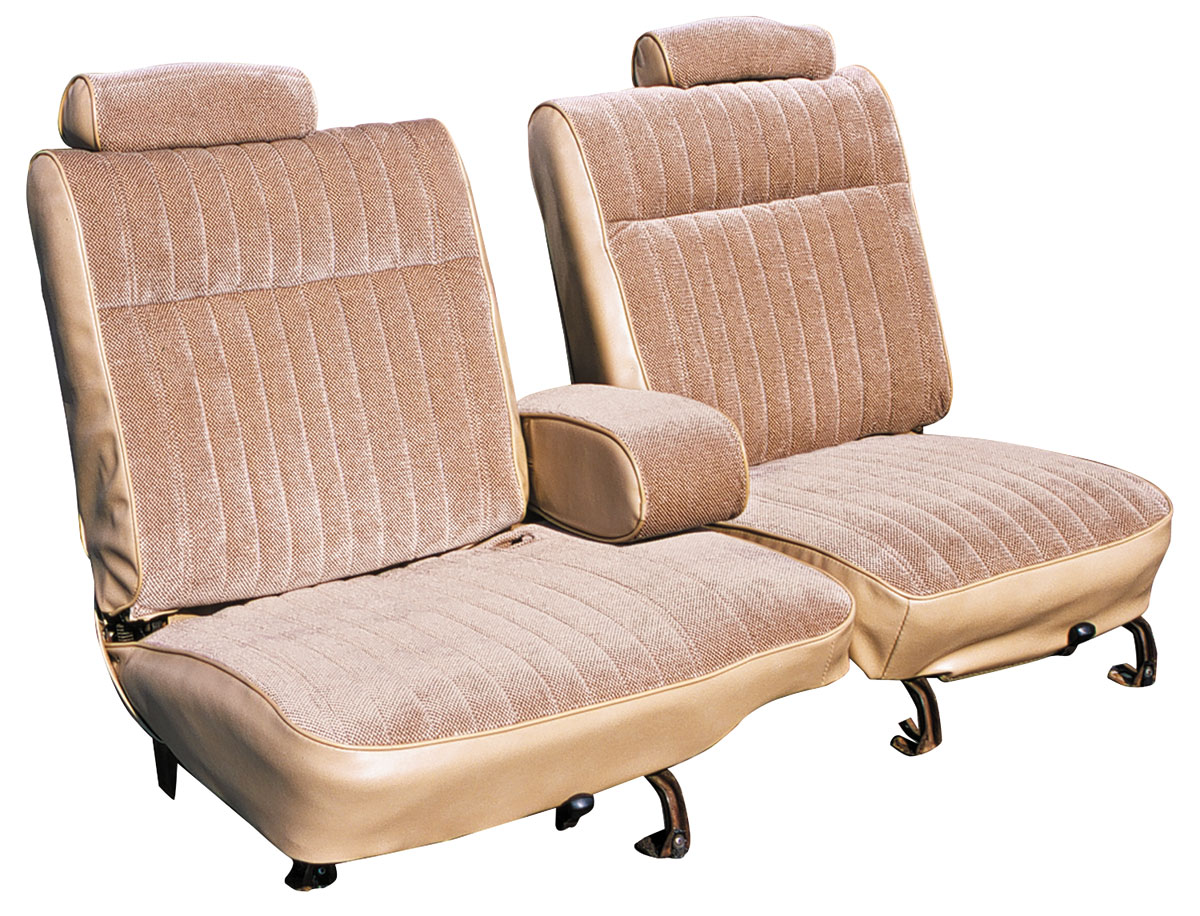 Seat Upholstery, 8187 El Camino, 55/45 Front Split Bench w/ Armrest
