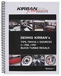 Book, Dennis Kirban's Tips Trivia & Sources for 1986-87 Turbo Regals Vol. 1