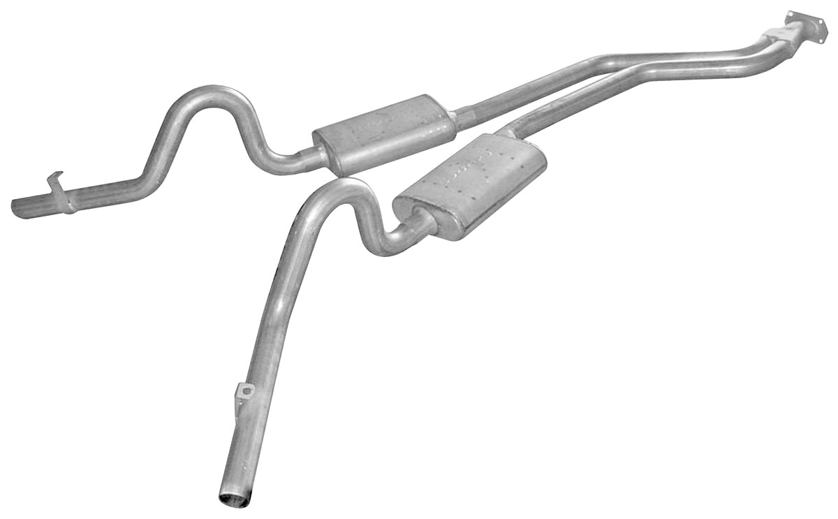Exhaust Set, RacePro CatBack, Pypes, 197888 GBody, 21/2" Side Exit