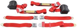 Seat Belts, 82-88 G-Body, Bench, Retract. 3-Point w/GM Push Button, Exc. El Cam