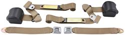 Seat Belts, 82-88 G-Body, Bucket, Retract. 3-Point w/GM Push Button, Exc. El Cam