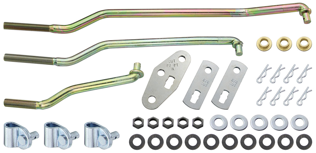 Shifter Rods and Tabs Set, 196972 Skylark/Cutlass/GTO/Tempest/LeMans