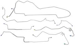 Brake Lines, Power Disc, 1984-87 GN/T-Type Turbo Only