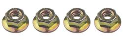 Mounting Nuts, 1970-75 GM All, Door Track to Stop, 1/4"-20, 5/8" Smth Wshr, 4pc