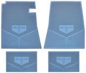 Floor Mats, Rubber, 1964-65 Pontiac, GTO w/Arrowhead Emblem